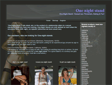 Tablet Screenshot of one-nite-stand.net